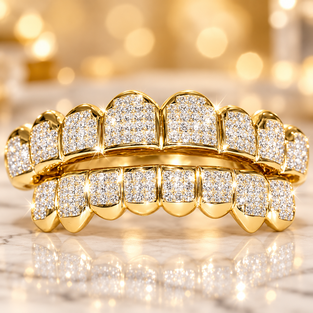 JDWR-JDG01 Quavo Huncho Invisible Set Diamond Grill