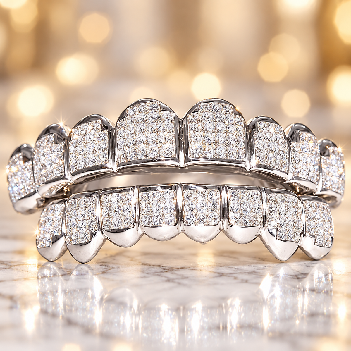 JDWR-JDG01 Quavo Huncho Invisible Set Diamond Grill