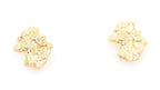 10k Yellow Gold Nuggett Earrings. Small
