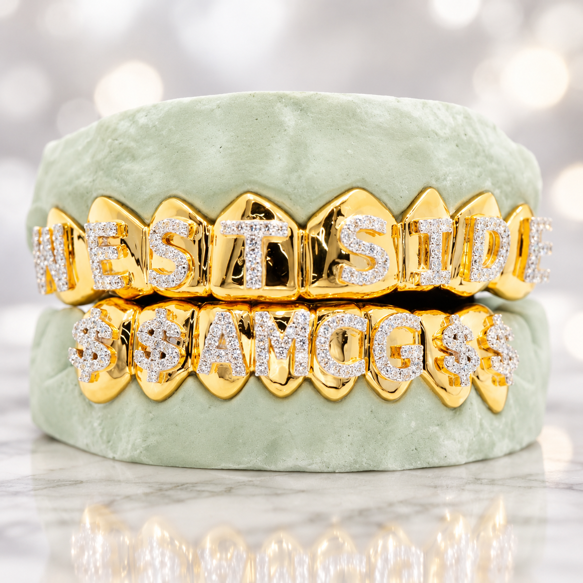 JDWR-1563-2 Custom Diamond Prong Set Grill