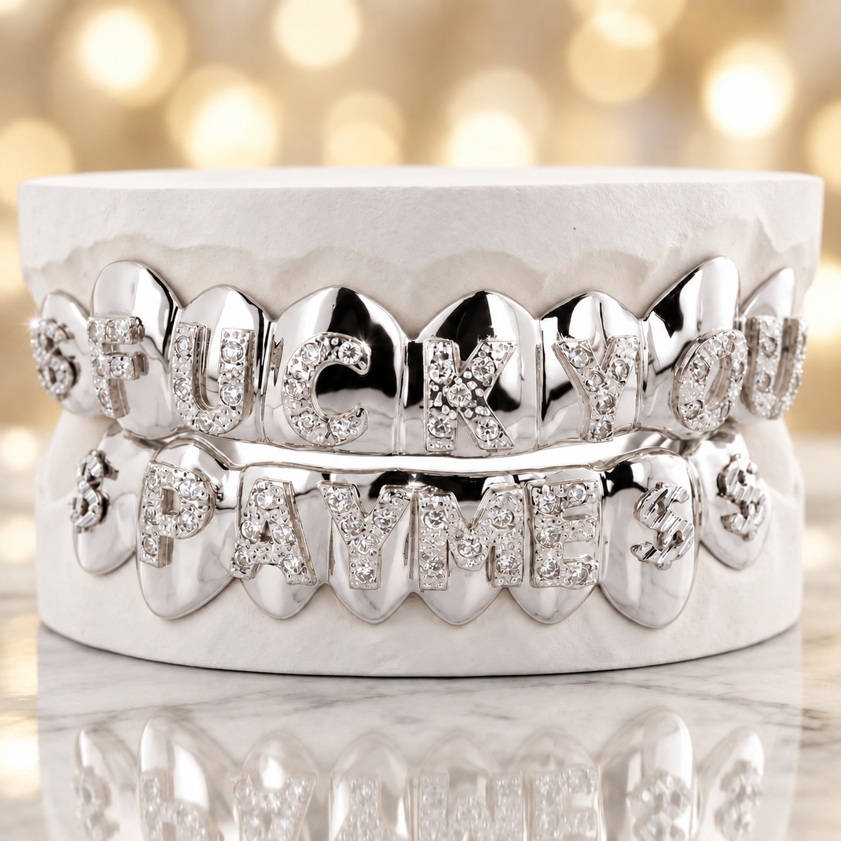 JDWR-1563-1 Custom Diamond Pave Set Grill