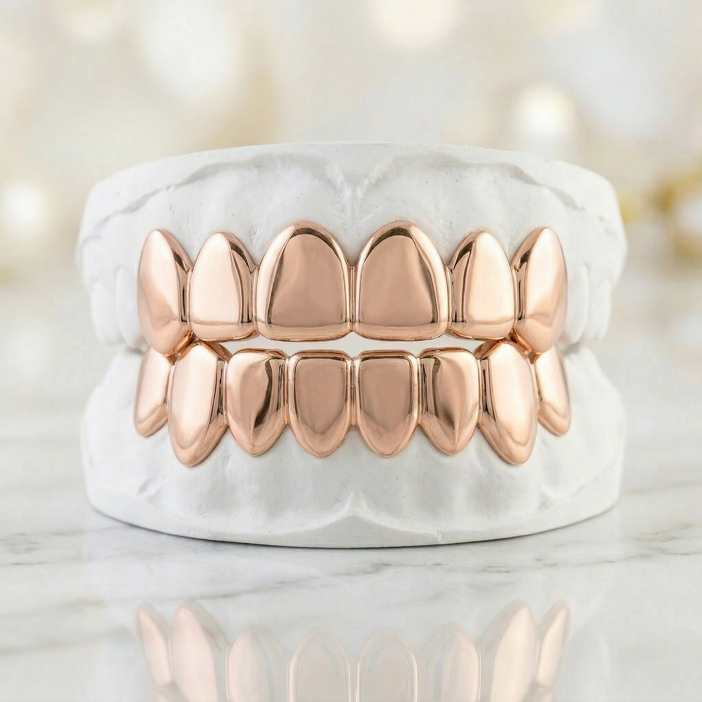 Diamond Dust Grillz with Rose Cut