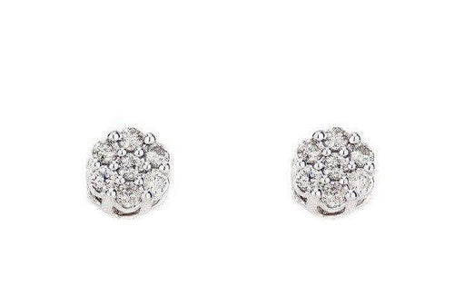 0.52 CT Diamond Earrings Flower Set - Johnny Dang & Co