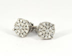 0.50 CTTW Cluster Diamond Custom Earrings - Johnny Dang & Co