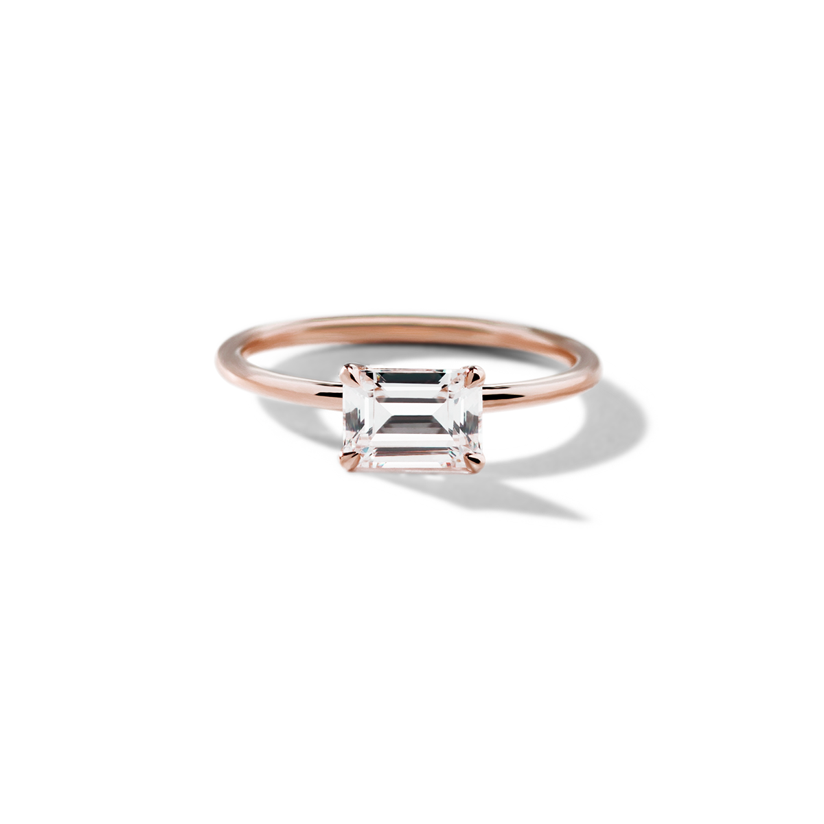 East-West Pixie Engagement Ring