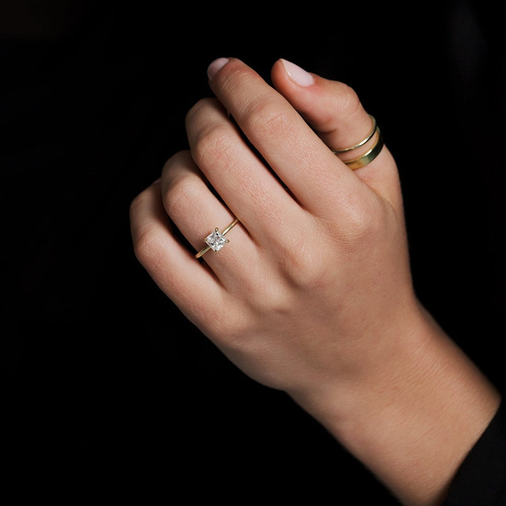 Solitaire Diamond Engagement Ring
