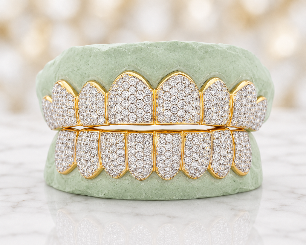 JDWR-S161104-Young Dolph Hand Prong Set Diamond Grill