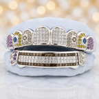 JDWR-G80- Hybrid Invisible & Prong Set Diamond Grill