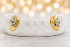 JDTK-S2530060 2 Gold Fang Teeth with Diamonds