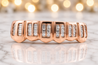 JDWR-C117C-2 Row HAND Channel Set Diamond Grillz