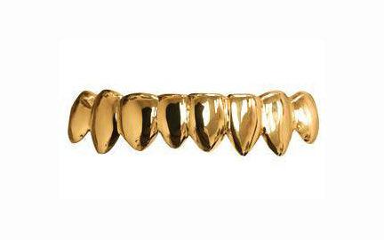 JDTK12-METAL Mouth-8 teeth grillz - Johnny Dang & Co