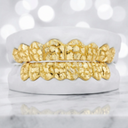 JDWR- 3008A- 16 Teeth Diamond Dust With Deep Nugget Cuts Grillz