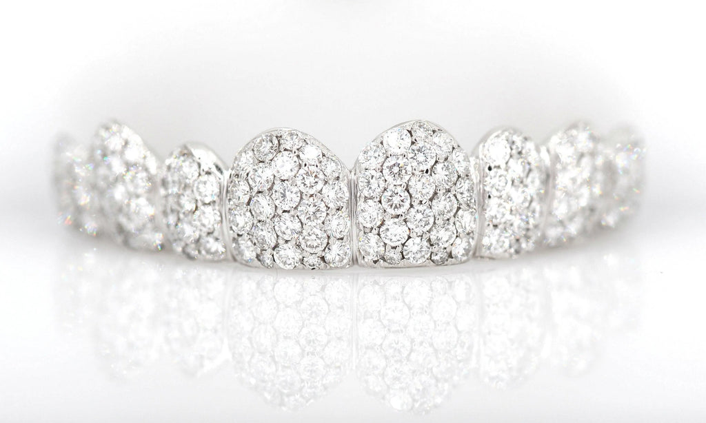 Large Diamond Cluster Big Boy Honeycomb Grillz - Johnny Dang & Co