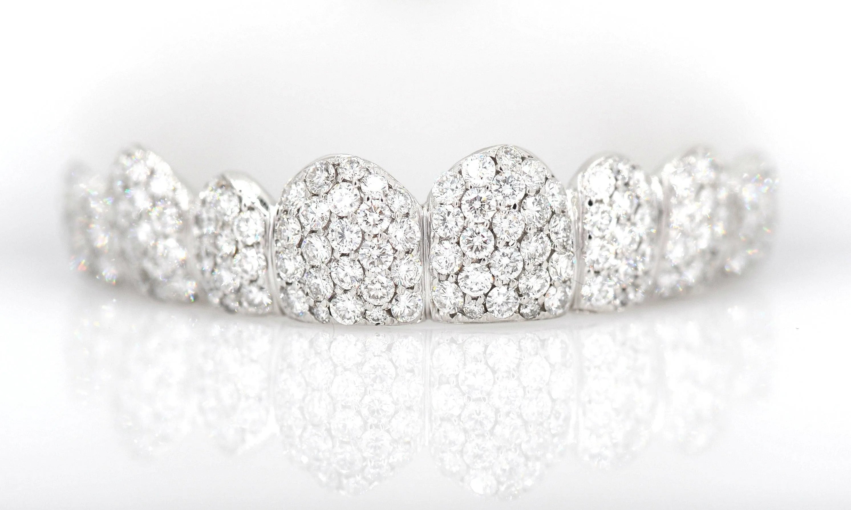 Large Diamond Cluster Big Boy Honeycomb Grillz - Johnny Dang & Co