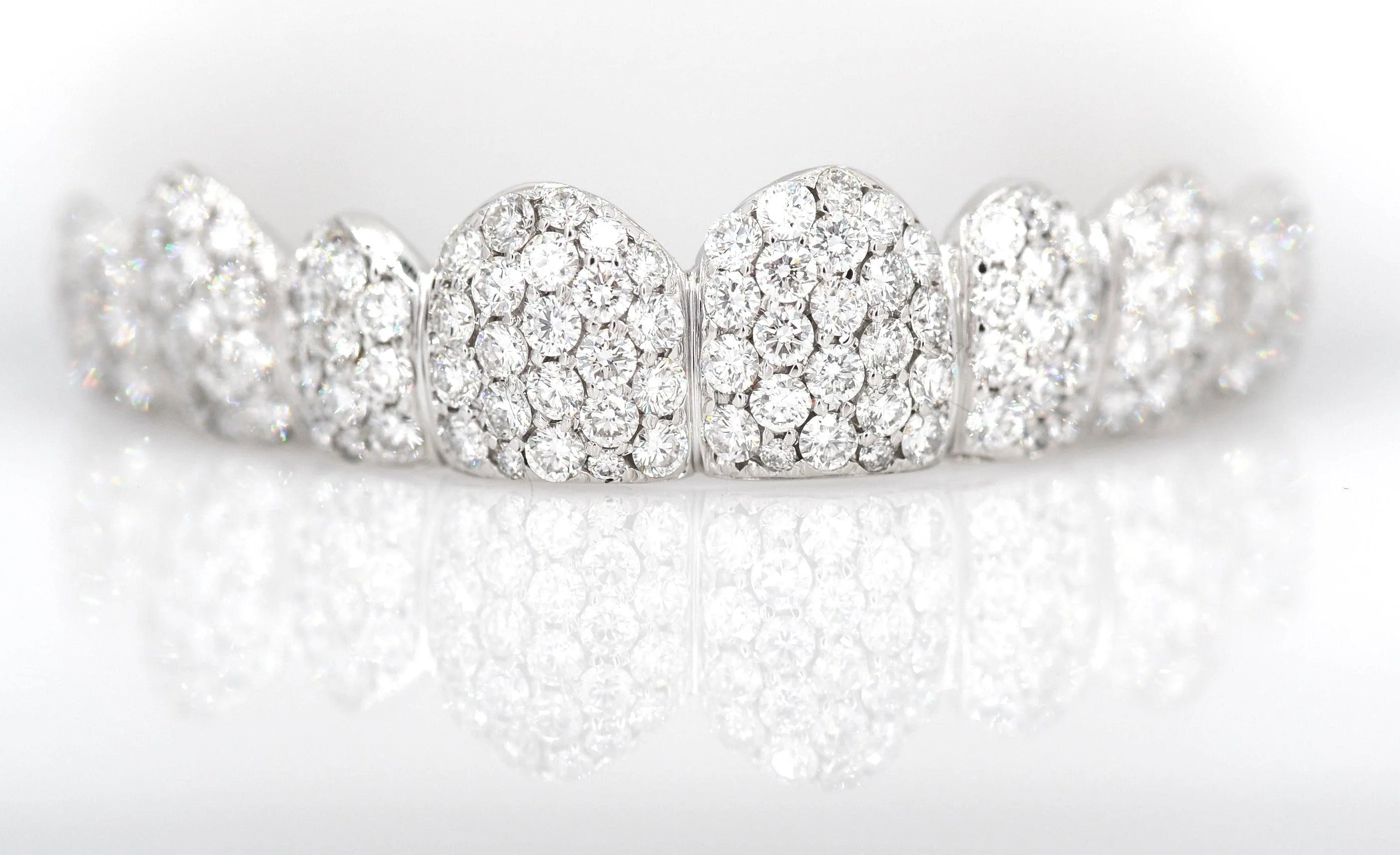 Large Diamond Cluster Big Boy Honeycomb Grillz - Johnny Dang & Co