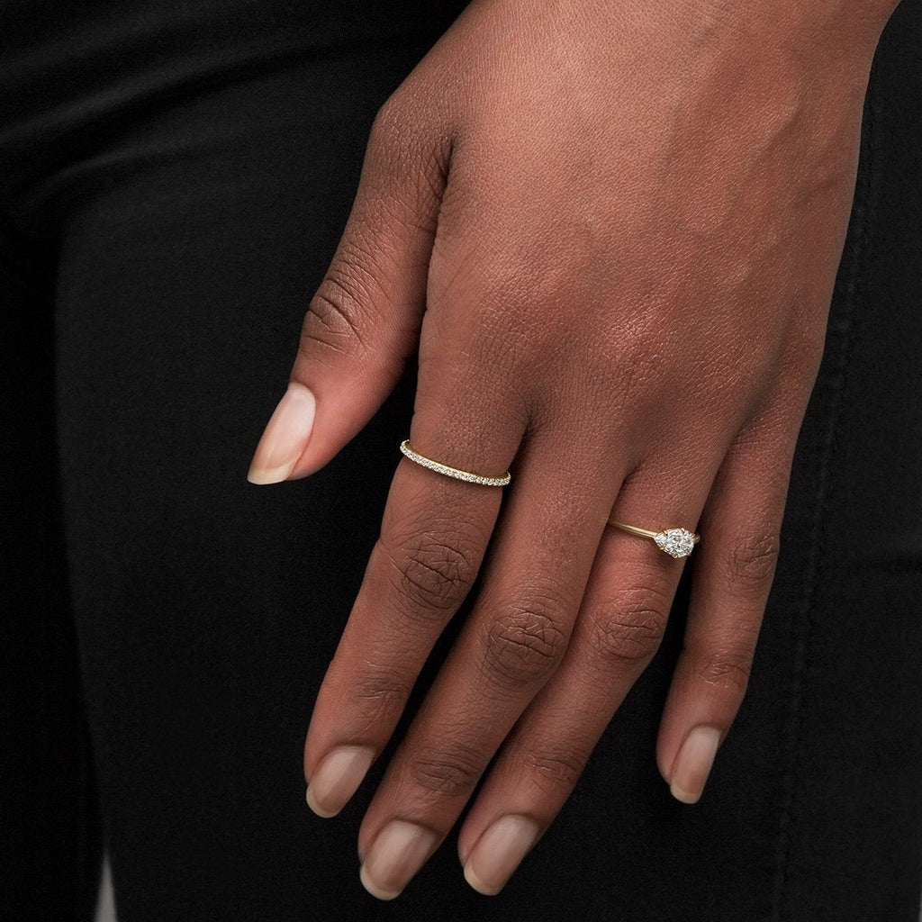 East-West Engagement Ring