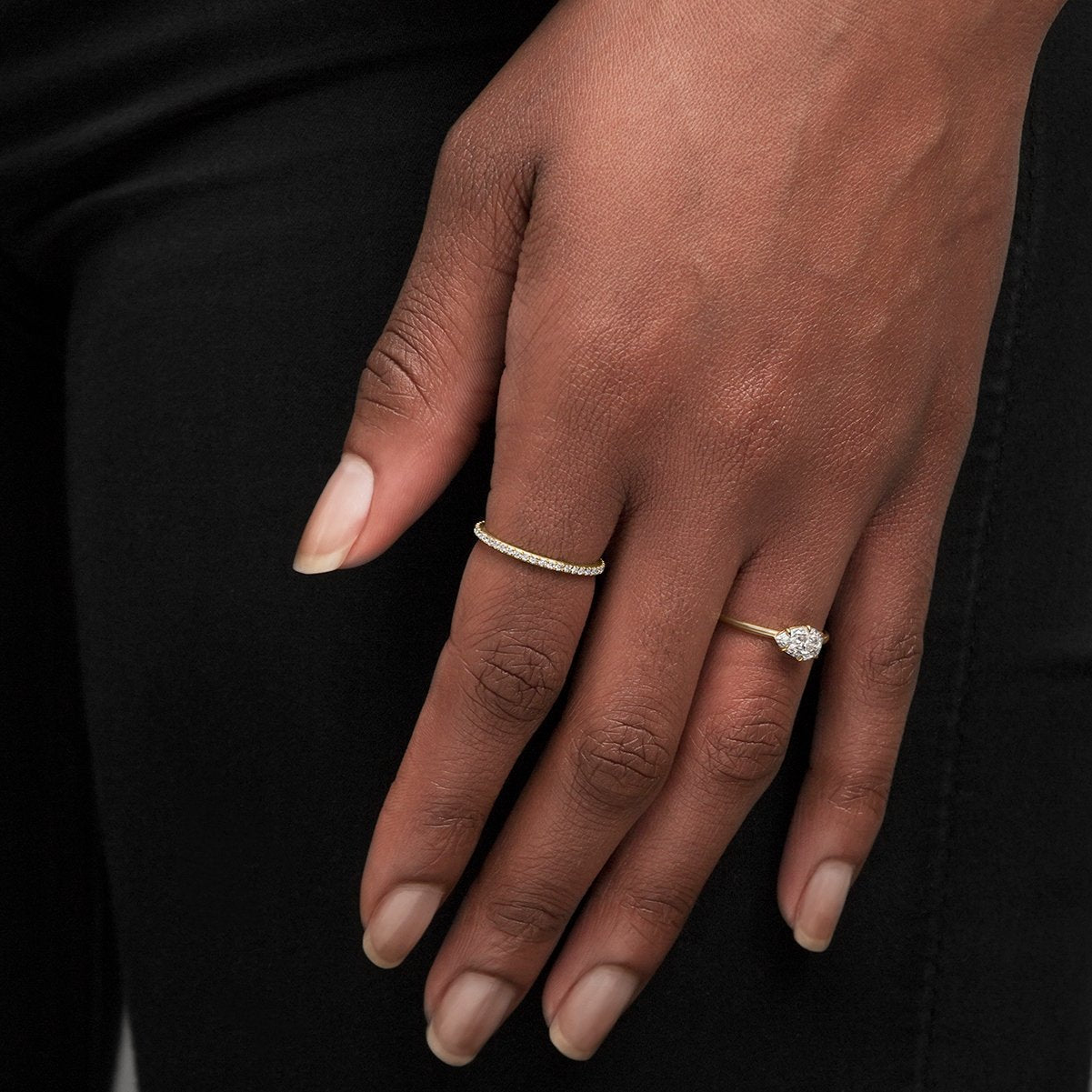 East-West Engagement Ring
