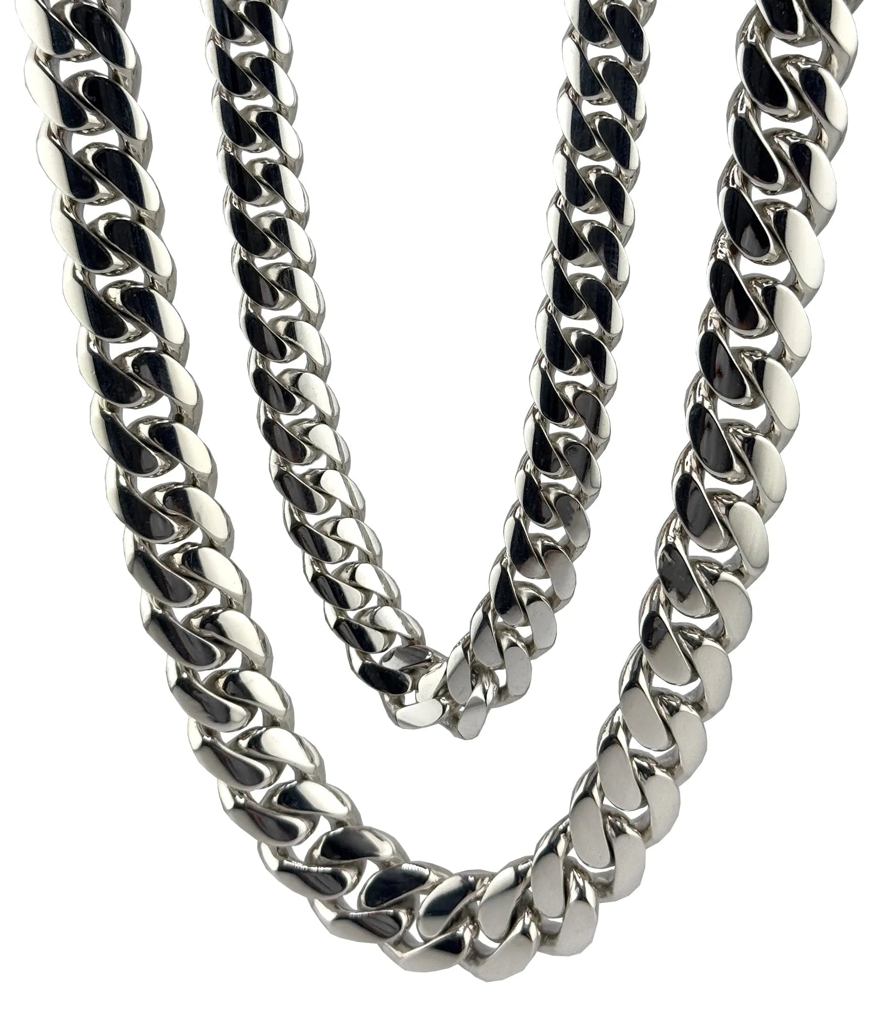 Silver Miami Cuban Link Chains & Bracelets