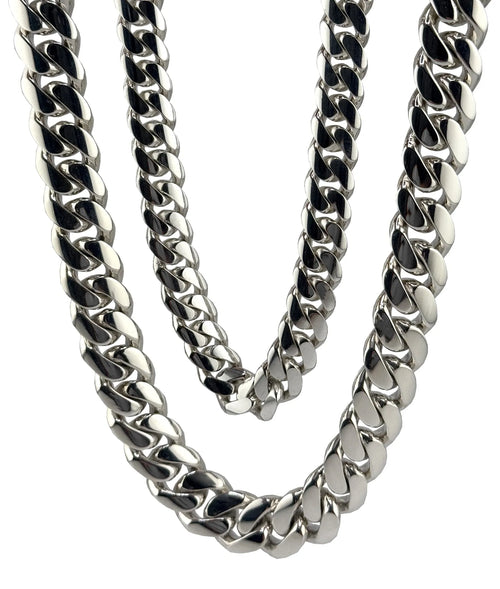 Silver Miami Cuban Link Chains & Bracelets