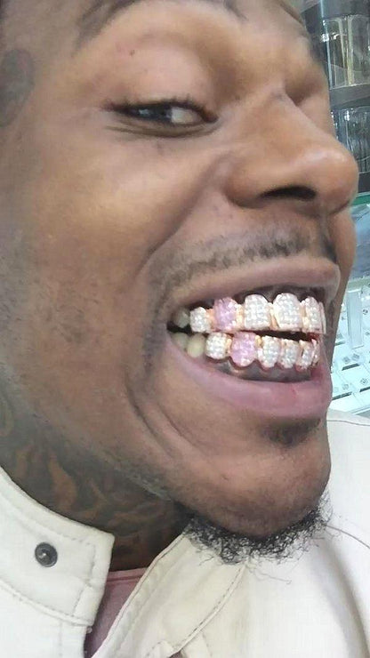 JDTK-GS151512 Sauce Walka Custom Invisible Handset Diamond Grill - Johnny Dang & Co