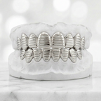 Solid Gold Grillz with Perm Cut