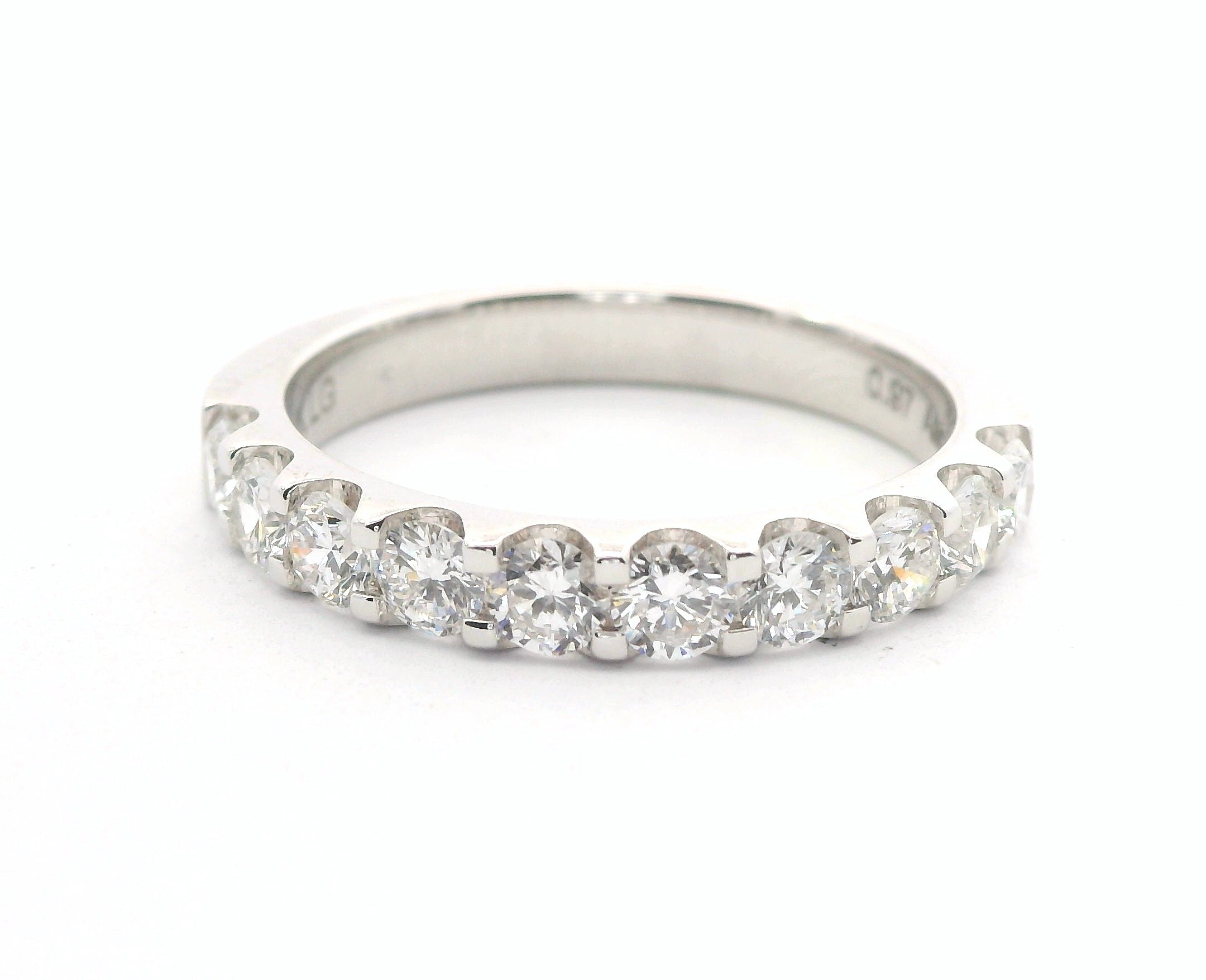 14K Lab Diamond Ladies Band 1.00cts