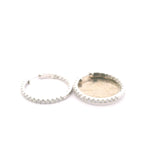 14K Inside/Outside Lab Diamond Hoop Earrings 2cttw