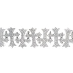 Silver CZ Cross Bracelet