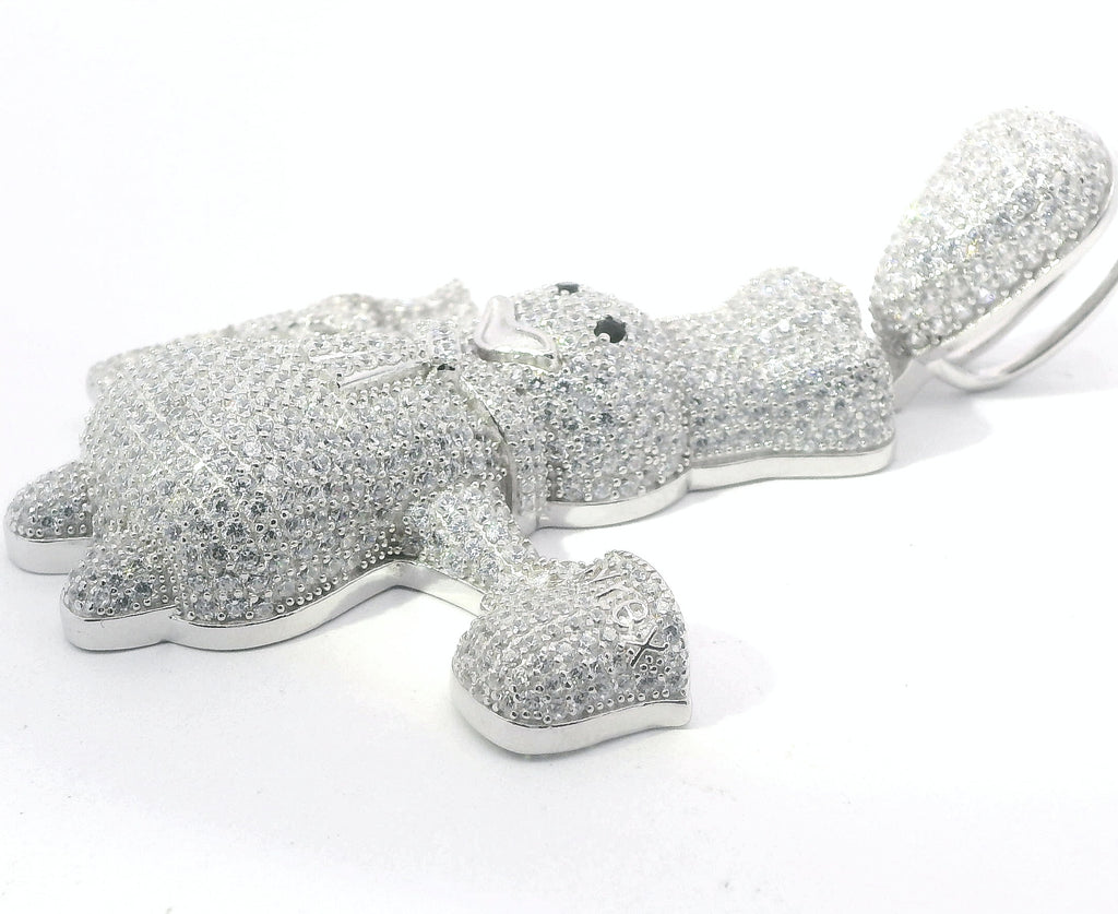 Silver CZ Pyrex Doughboy Pendant