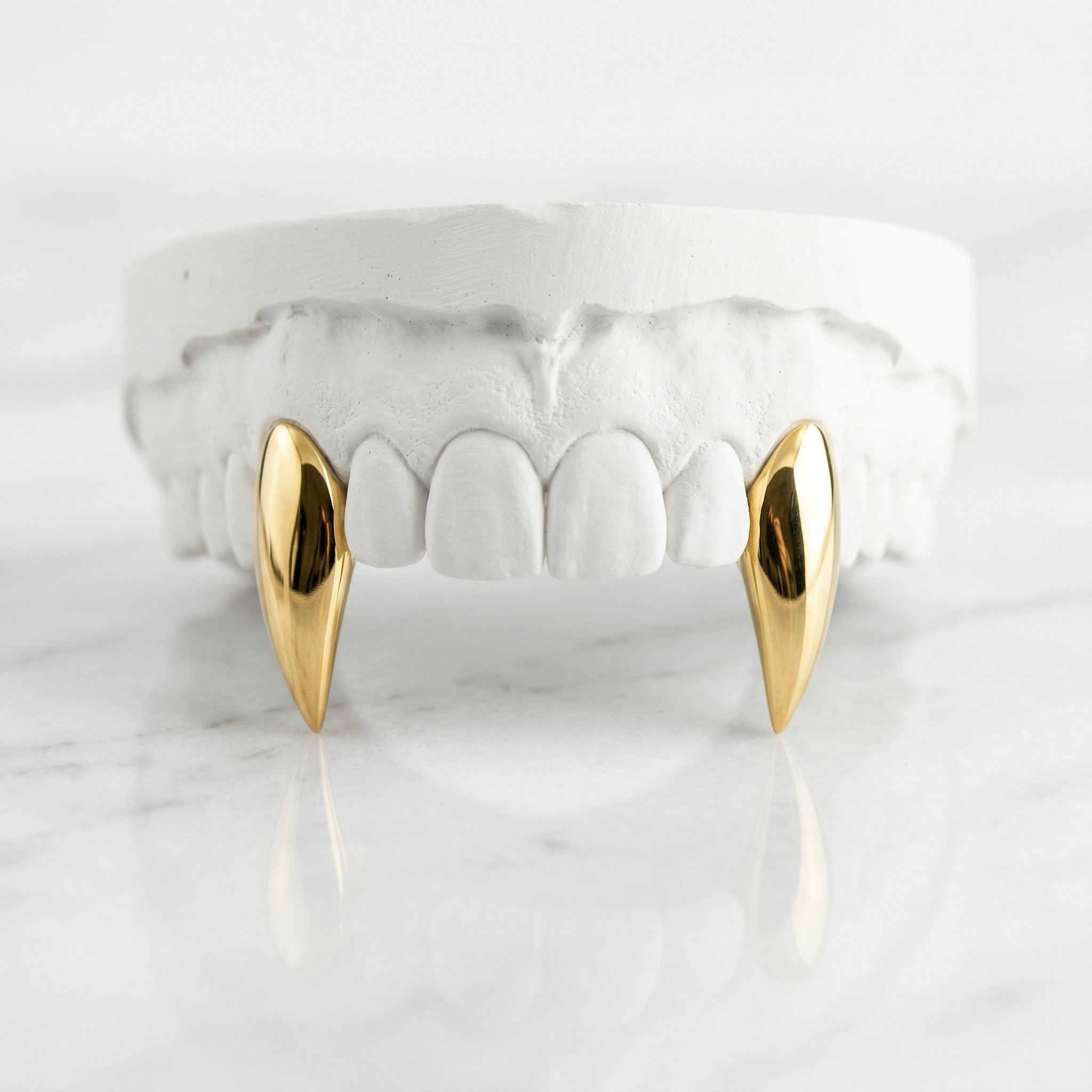 Vampire Fangs 2 teeth Gold Fangs - JDTK-G55