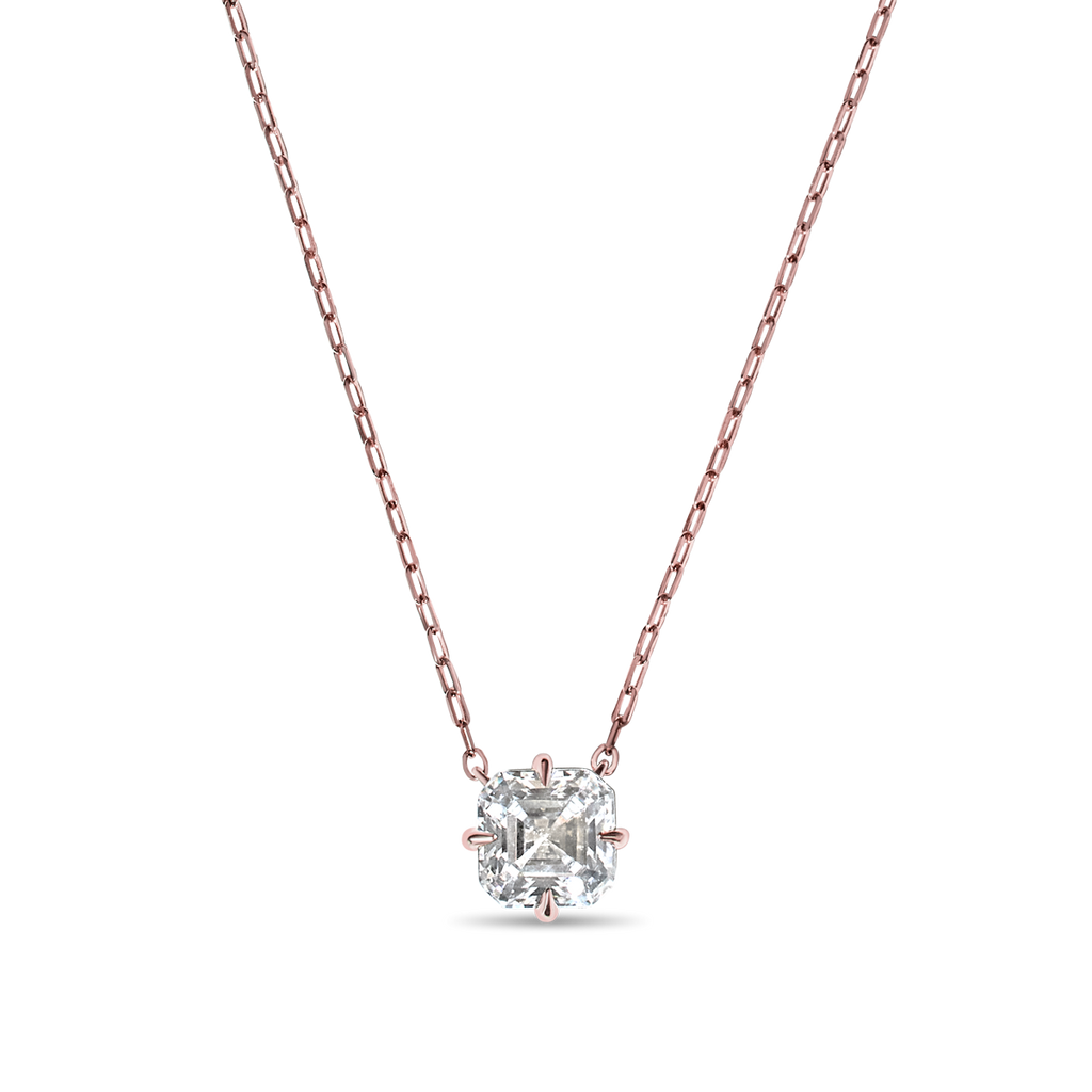 Asscher Diamond Pendant