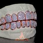 JDWR-2026-7 Flawless "Carre Cut" Invisible Set Grillz Rose Gold (Perm)