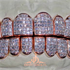 JDWR-2026-7 Flawless "Carre Cut" Invisible Set Grillz Rose Gold (Perm)