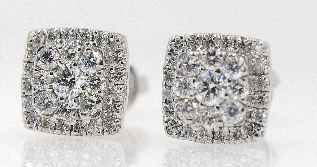 Diamond Stud earrings 1.0 Cttw in 14K Gold - Johnny Dang & Co