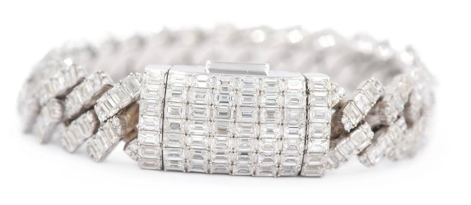 JDTK-J8059 -Custom Diamond Emerald Bracelet - Johnny Dang & Co