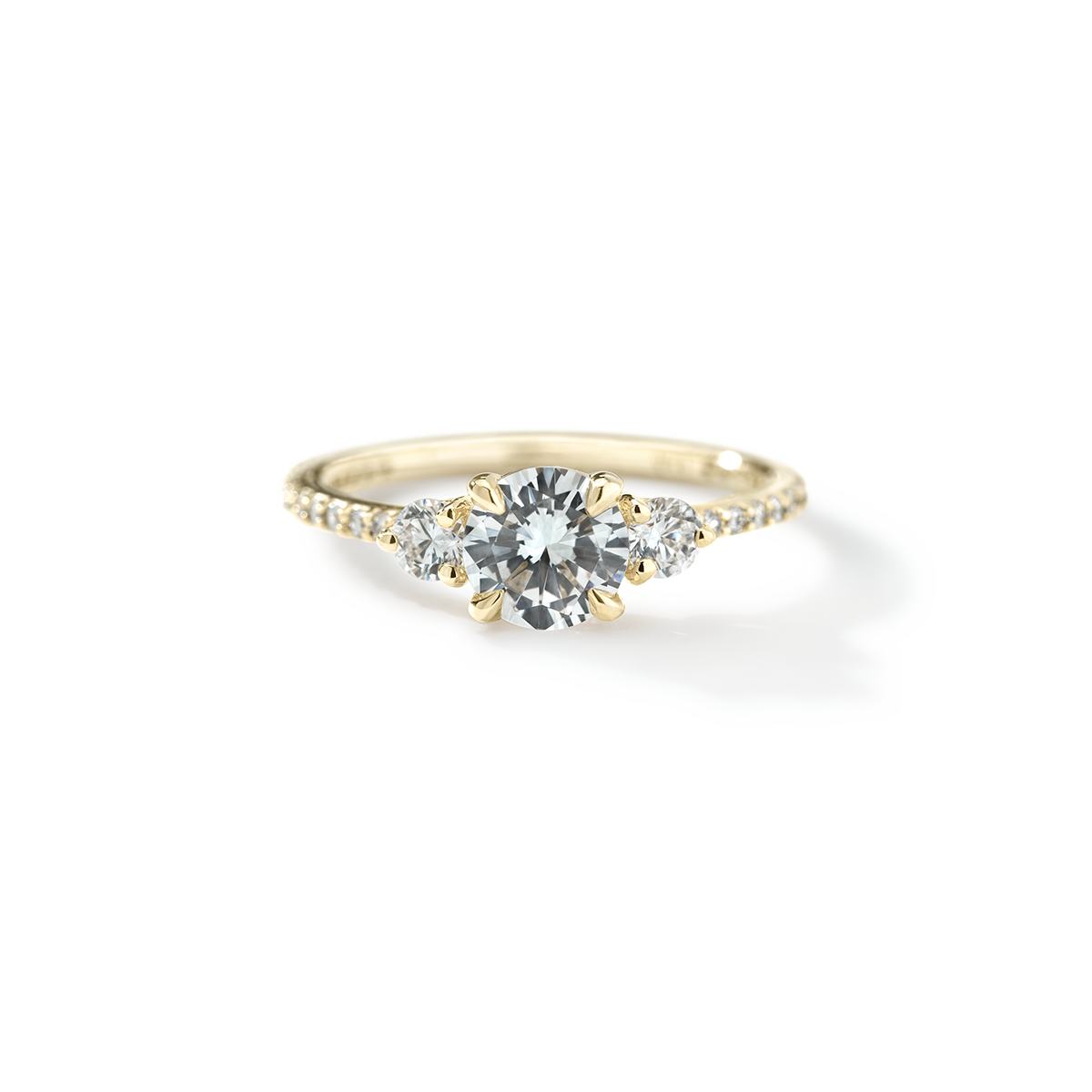 Cultivated Lab 3 Diamond Pave