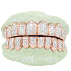 JDWR-133300-NEW Deluxe Carre Cut Invisible Grillz 10 Teeth - SI Diamonds