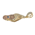 10k Yellow Gold 0.75cttw Diamond ‘Cartoon Boy’ Pendant Flash - Johnny Dang & Co