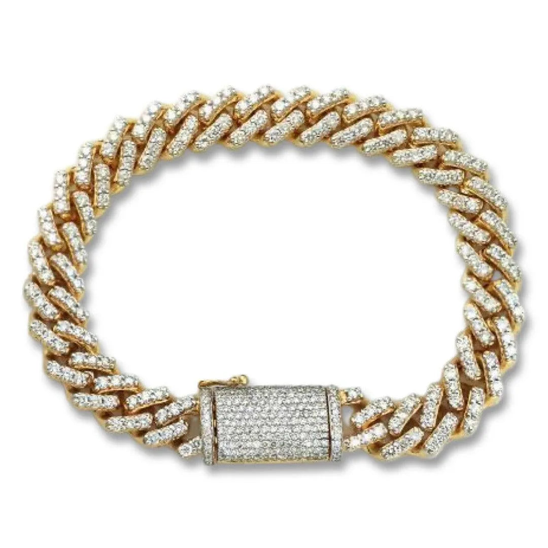 10KY 7.70CTW DIAMOND SQUARE LINK MIAMI CUBAN - Johnny Dang & Co