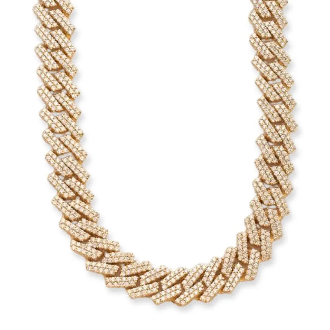 10KY 44.54CTW DIAMOND SQUARE LINK MIAMI CUBAN - Johnny Dang & Co