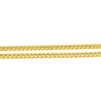 10K Gold 2.8mm Diamond Cut Solid Franco Chain - Johnny Dang & Co