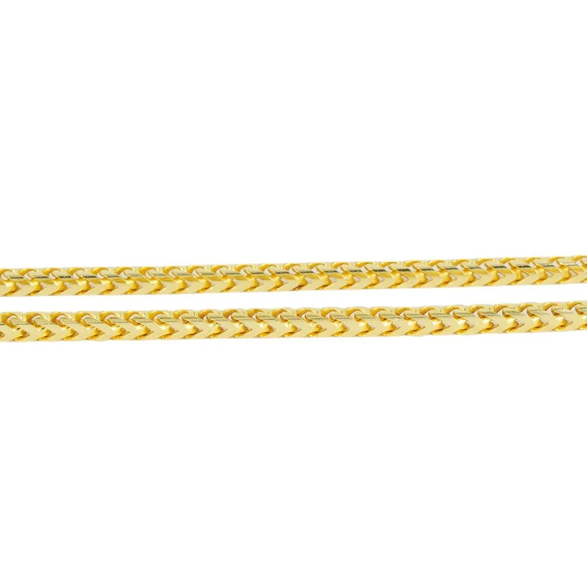 10K Gold 2.8mm Diamond Cut Solid Franco Chain - Johnny Dang & Co