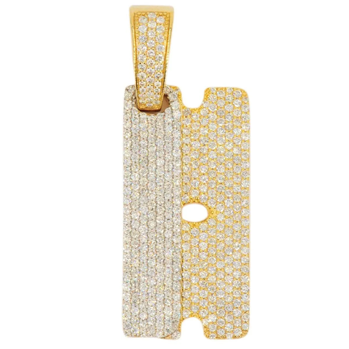 10KY+W 2.75CTW DIAMOND RAZOR BLADE PENDANT - Johnny Dang & Co
