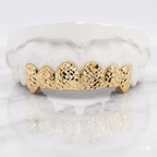 JDWR-6093- Custom 6 Teeth High Polish Diamond Cut Grill