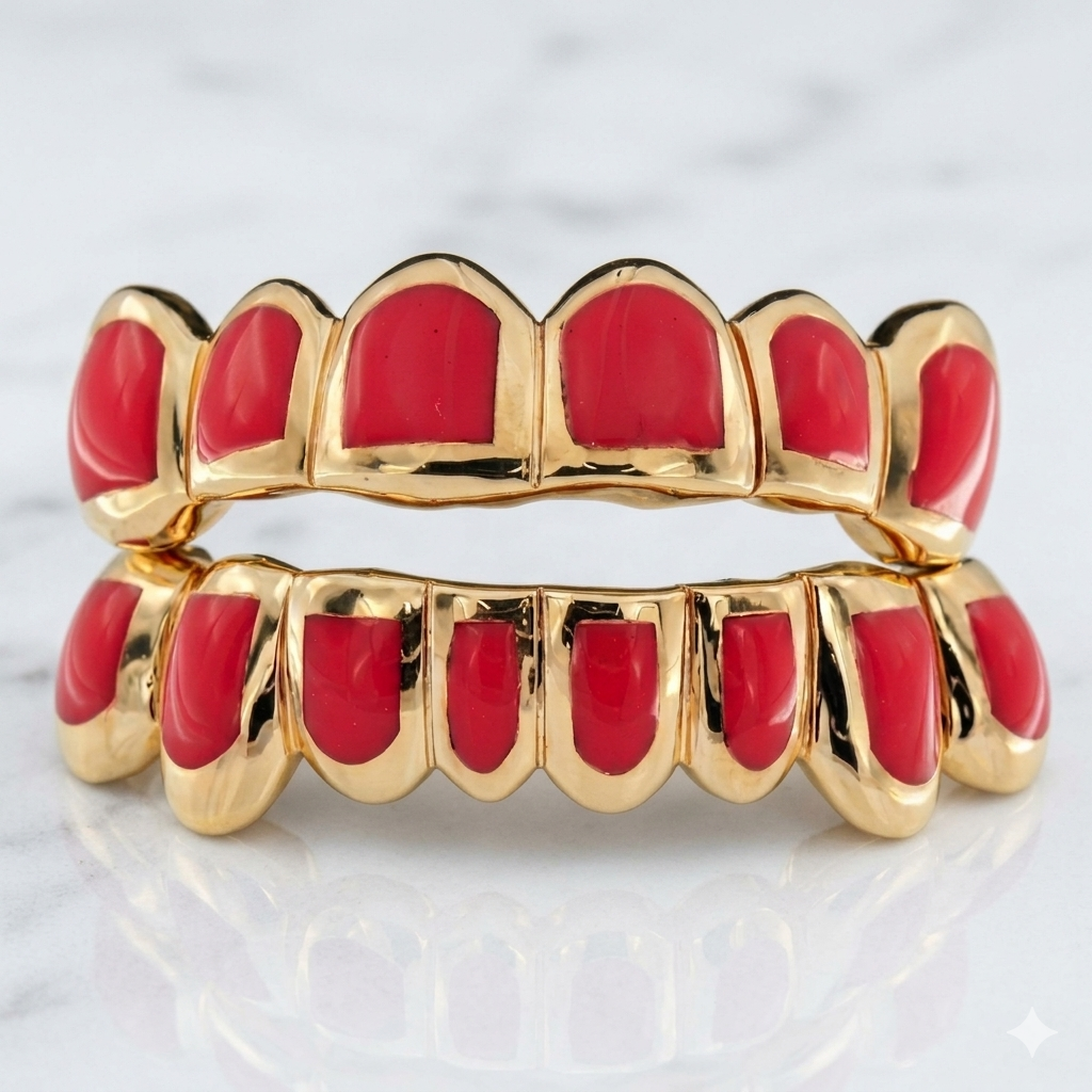 JDWR-116 - 14 Teeth Grill With Light Red Enamel