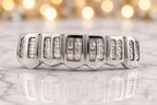 JDWR-C117C-2 Row HAND Channel Set Diamond Grillz