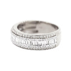 14K 1.55-1.75 CTW BAGUETTE and ROUND DIAMOND MENS BAND - Johnny Dang & Co