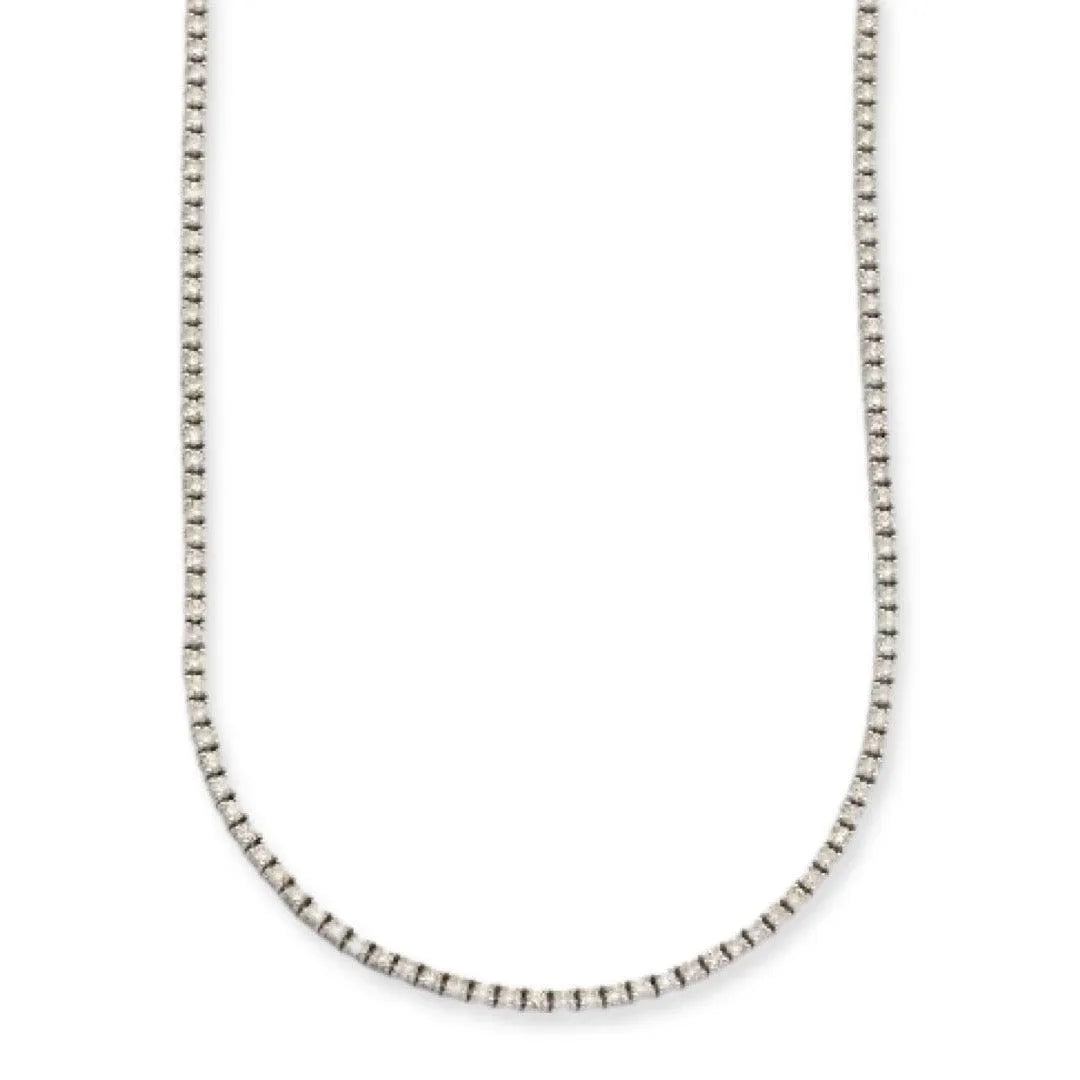 14KW 3.13CTW DIAMOND TENNIS NECKLACE - Johnny Dang & Co