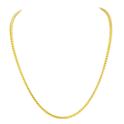 10K Gold 2.8mm Diamond Cut Solid Franco Chain - Johnny Dang & Co