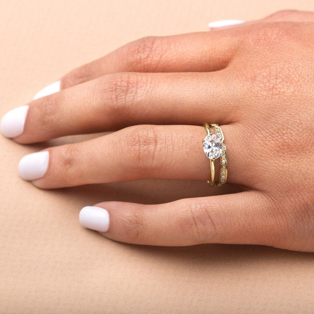 East-West Pixie Engagement Ring